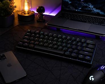 ipad min 5: LinkDomain MK61 mechanical gaming klaviatura. Kompakt 60% dizayn, masa — 1