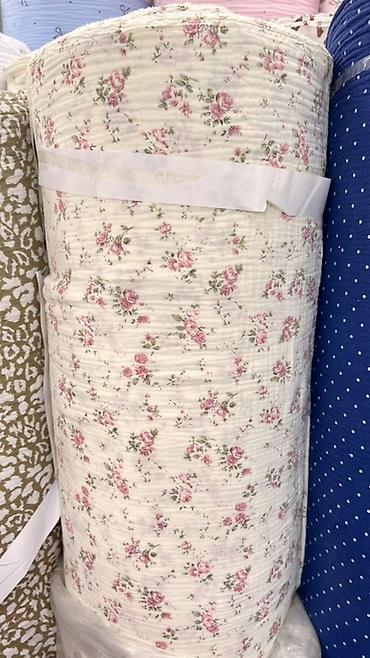 bed sheets: Муслиновая ткань (двухслойный/креп-газ) в рулонах - Состав: 100% — 10