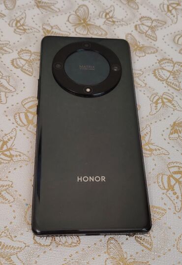 şarj cihazı: Honor X9a, 128 GB, rəng - Qara, Barmaq izi