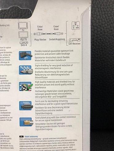 Aksesoari za TV i video: Hama koaksijalni antena kabl – 3 m, 100 dB - Konektori: koaksijalni — 6