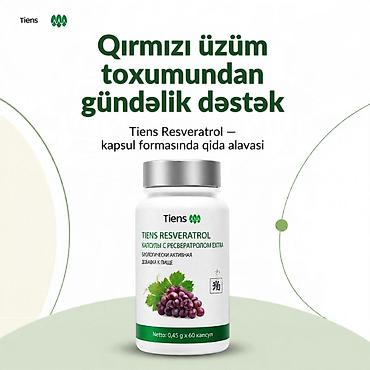 tibbi araba: 🌿 Tiens Resveratrol — qırmızı üzüm toxumu ekstraktı əsaslı kapsul qida — 2