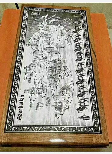 Nərdlər: Nərd taxta Köhnə Bakı və YeniBakı rəsmli 🔱Nərdlər 🪵 🔹️Laklı🖌 -da lalafo.az — 6 Nərdlər: Nərd taxta Köhnə Bakı və YeniBakı rəsmli 🔱Nərdlər 🪵 🔹️Laklı🖌 — 6