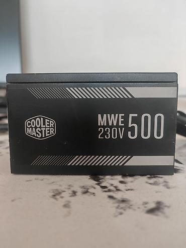 Комплектующие для ПК: Блок питания, Б/у, Cooler Master, 500 Вт, 80 Plus, 500 Вт — 1