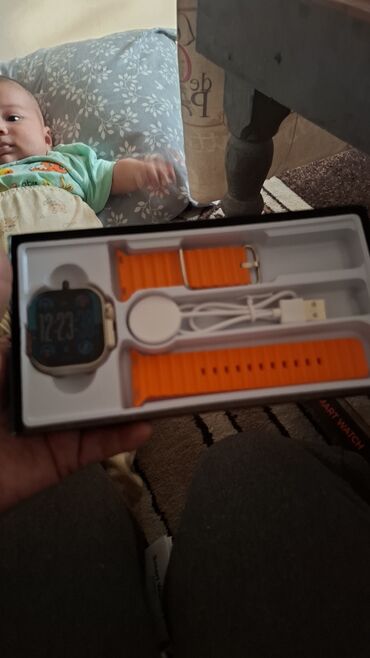 Другие смарт-часы: Смарт-часы в комплекте Описание: - Модель с квадратным сенсорным — 4