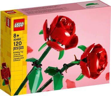 razvivajushhie igry dlja detej ot 2 let: Lego Flowers 🌹 40460 Розы, рекомендованный возраст 8+,120 деталей 🟥 В