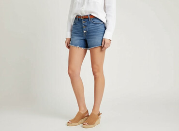 jeansy 7 8 z wysokim stanem: H&M, Shorts for women, size M