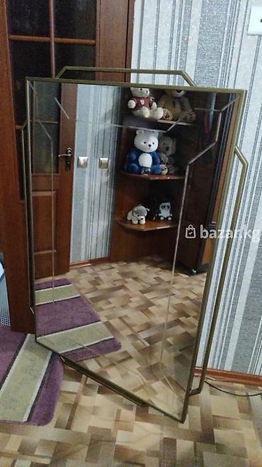 Декор жана интерьер: Зеркало напольное в рамке цвета латунь. - Форма: шестиугольная, со — 1