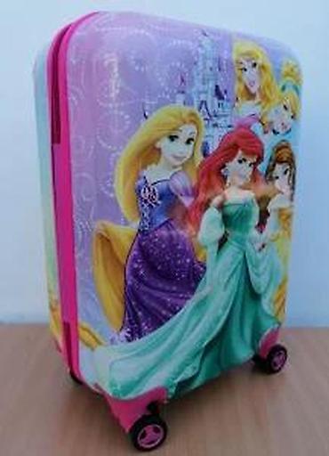 Rančevi, torbe i koferi: Dečiji kofer sa motivom Disney princeza - Tvrda školjka sa sjajnim — 7