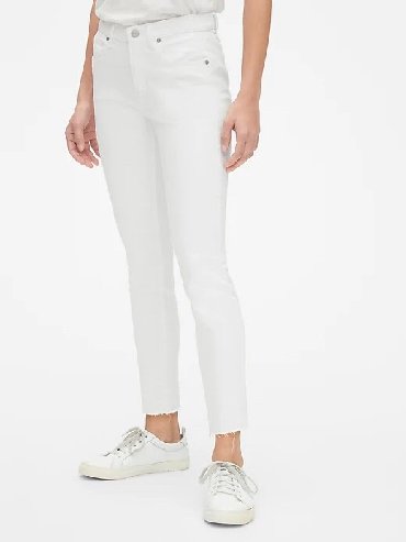 джинсы lacarino: Прямые, Gap, Средняя талия, Стрейч