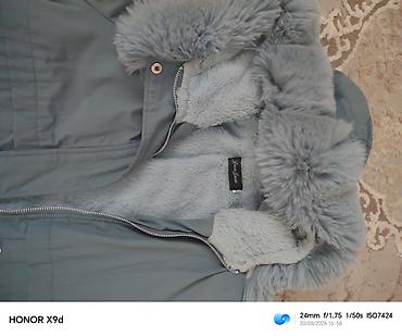 qar geyimi: Qadınlar üçün iki ədəd qış parkası 1) Bej rəngli parka - İsti süni — 4