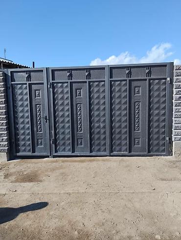 Распашные ворота: Ворота, распашные, откатные, металл России, доставка установка — 15