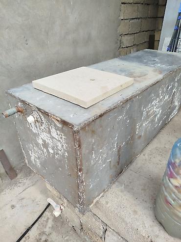 paslanmaz cən: Metal su çəni / qızdırıcı bak - Material: qalın divarlı metal — 1