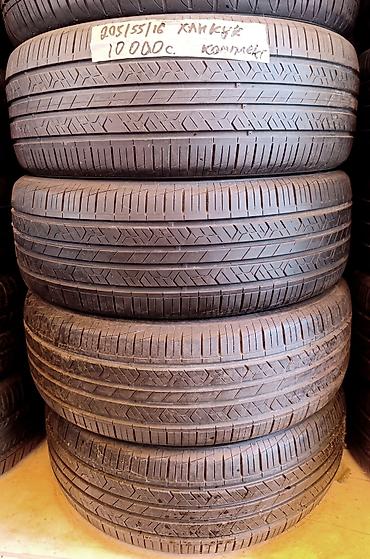 385 55: Шины 205 / 55 / R 16, Лето, Б/у, Комплект, Легковые, Корея, Hankook — 1