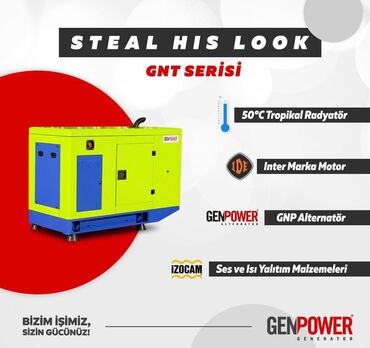 əl generatoru: Yeni Dizel Generator GenPower, Pulsuz çatdırılma, Rayonlara çatdırılma, Zəmanətli
