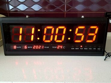 Ev saatları: Divar saatları, Elektron, Arxa işıq — 2