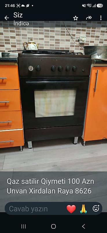 samovar 10 litre: Qaz plitəsi soba ilə birlikdə təqdim olunur. Mətbəx üçün uyğun, ön — 1