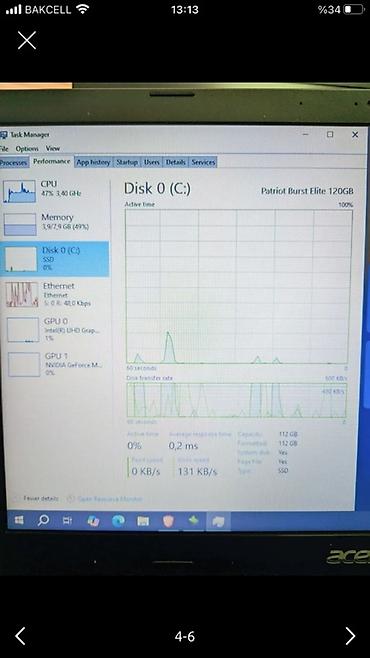 acer i3: Acer noutbuk – texniki göstəricilər - Prosessor: Intel Core i3-8130U — 5