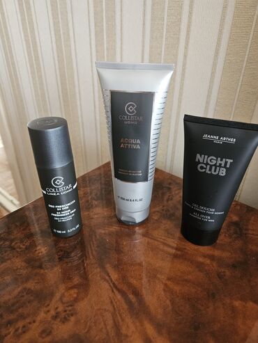 Bədənə qulluq: Her biri yenidir, işlenmeyib beyler üçün şampun,duş geli ve dezodorant — 5