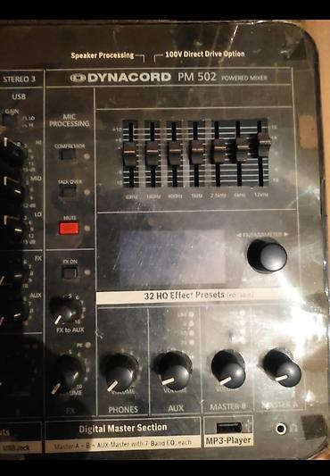 Mikşerlər: Yeni nəsil Dynacord PM 502 – aktiv mikser/powered mixer — 11