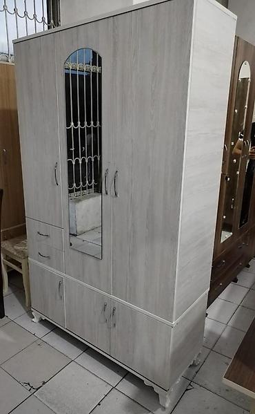 Paltar dolabları, qarderoblar: 3 qapılı paltar dolabı - Material: laminat - Ölçü: 2 m × 45 sm × 1.20 — 14