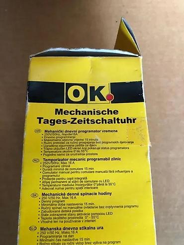 Ostali elektro materijali: Mehanički dnevni tajmer za struju – OK / Everflourish Opis: - Utična — 7