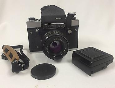 Фото и видеокамеры: Fotoaparat " Kiyev - 60 TTL " . Qədimi film camera . Kolleksiya — 3
