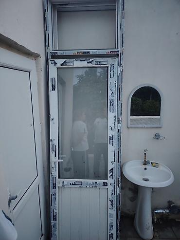 tolet: PVC qapı-pəncərə bloku - Material: Ağ PVC profillər (üzərində — 1