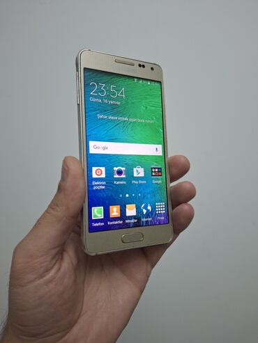 Samsung: Samsung Galaxy Alpha, 32 GB, rəng - Qızılı, Barmaq izi — 3