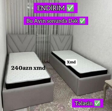 Sifarişlə jurnal masaları: Yeni, Təknəfərlik çarpayı, Bazalı, Matras ilə