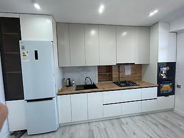 silver kitchen: Кухонный набор на заказ, МДФ, По договорённости, Дизайн, проект — 4