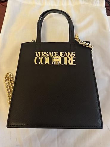 Çantalar: Versace Jeans Couture kiçik ölçülü çanta - Rəng: qara - Material — 4