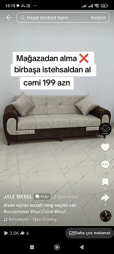 Divan-kravat, Yeni, Açılan, Bazalı, Parça