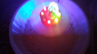 Stol lampaları: Комнатный Мини-фонтан с разноцветной подсветкой — 3