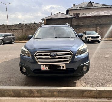 бу шины на трактор: Subaru Outback, универсал-кроссовер синего цвета. Кузов и внешний
