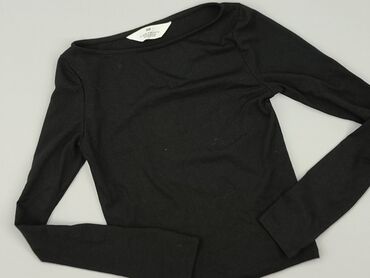 czarna bluzka basic: Bluzka, H&M, 12 lat, 146-152 cm, stan - Idealny