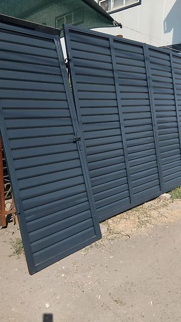 Распашные ворота: Стальные, Механические, Длина: 5 м, BTM, Для частного дома, С калиткой, Оптом, Новый, Бесплатная установка — 15