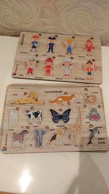Oyuncaqlar: Taxta puzzle, öyrədici oyuncaq.Yenidiler,sondakilarda 1-2 si — 7