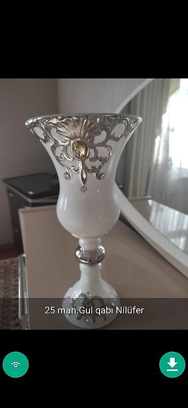 gül şəkli: Gul qabi Vazalar dekor Şekillerde qiymetler melumatlar qeyd olunub — 4