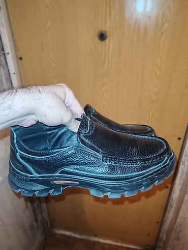Ayaqqabılar: Kişi ayaqqabısı – slip-on (bağcığazsız) model - Rəng: qara - Material — 1