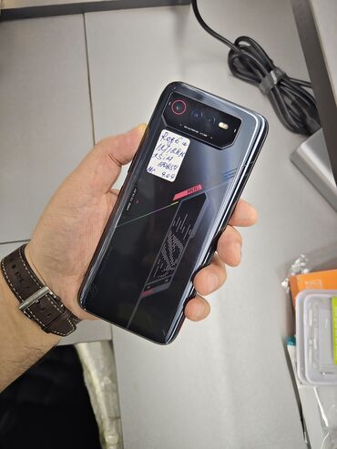 телефоны в бишкеке цум цены: Asus ROG Phone 6, Колдонулган, 128 ГБ, түсү - Кара, 2 SIM