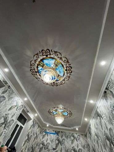 Натяжной потолок: Натяжной потолок Глянцевое, Матовое, 3D потолки Бесплатный замер, Гарантия, Монтаж — 2