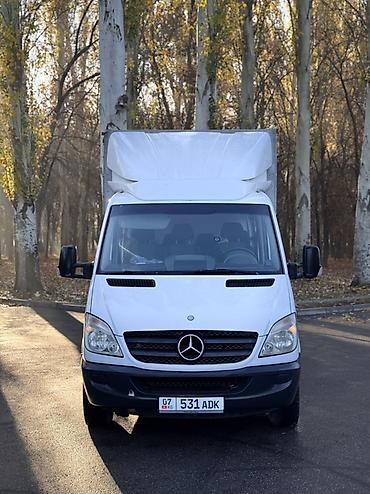 w210 e320: Mercedes-Benz Sprinter (двухрядная кабина) — тентованный бортовой — 1