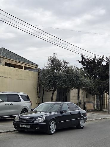 mersedes s class: Mercedes-Benz S-Class sedan (W220), qara rəng. Zapçasta aid hər şey — 2