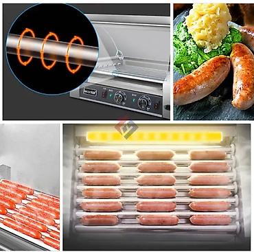 Оборудование для ресторанов, кафе: Hot dog sosis qizartma aparati Silndirlerin uzerine sosisleri duzerek — 7