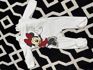мини маус: Детский велюровый слип с закрытыми ножками Disney, принт Minnie Mouse — 2