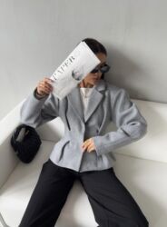 Пиджаки, жакеты: Пиджак, Классическая модель, Кашемир, Приталенная модель, Турция, S — 15