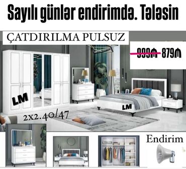 tum cixardan: *Yataq dəsti* *Sifarişlə və yeni* Qiymət : *879₼* Dəstə daxildir