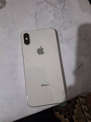 купить дисплей на айфон 6: IPhone X, Колдонулган, 64 ГБ, Күмүш, Каптама, 100 %