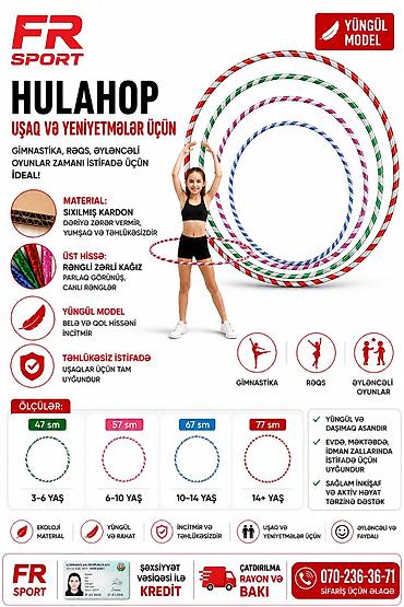 Спорт и отдых: 💥 halqa, hulahup, gimnastika halqası — 1