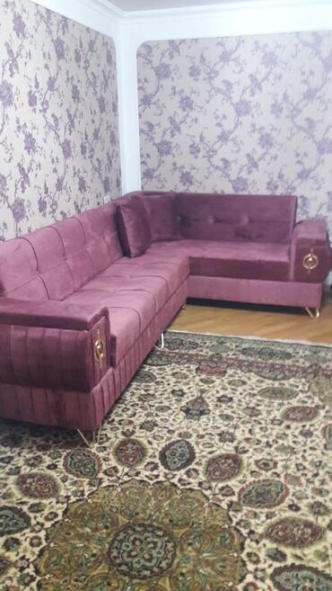 Угловой диван, Новый, Раскладной, С подъемным механизмом, Велюровая ткань, Нет доставки